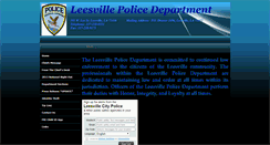Desktop Screenshot of leesvillepd.org