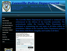 Tablet Screenshot of leesvillepd.org